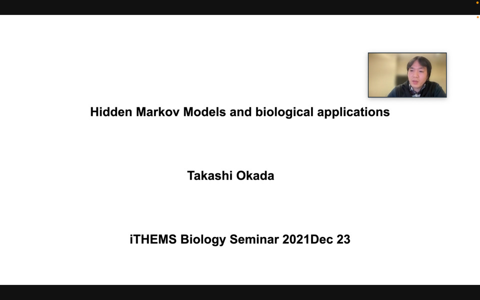 iTHEMS Biology Seminar by Dr. Takashi Okada on December 23, 2021 image